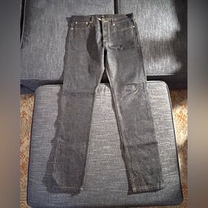 Raw denim APC straight leg jeans, size 34